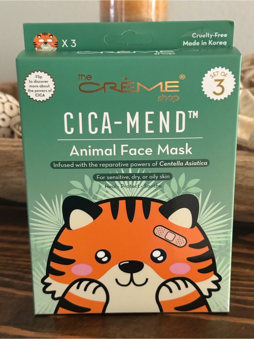 the CRÈME shop Cica-Mend Animal Face Mask - (3set)
